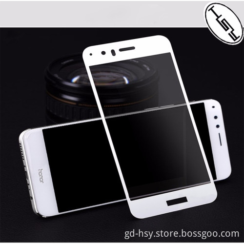 HUYSHE 9h 0.33mm 2.5D full cover tempered glass for Huawei honor V8 screen protector edge to edge